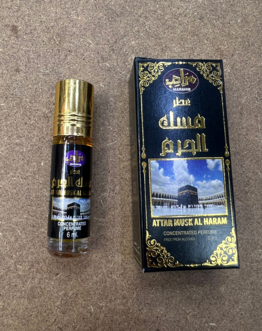 عطر روغنی مسک الحرم 6ml عربستان اصل – پخش بوی قوی و قیمت ویژه