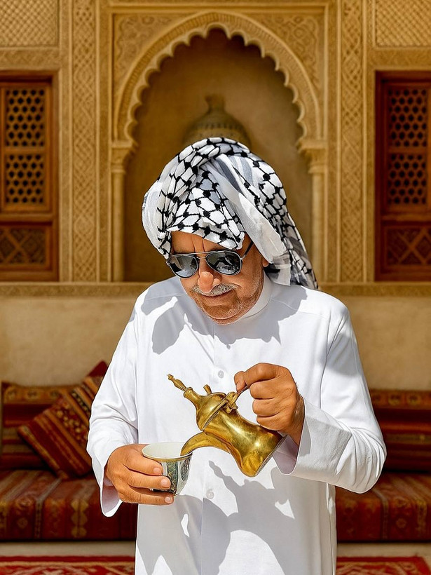 دله قهوه ۱۶ سانت رسلان اصل سوریه – کیفیت عالی و طرح سنتی