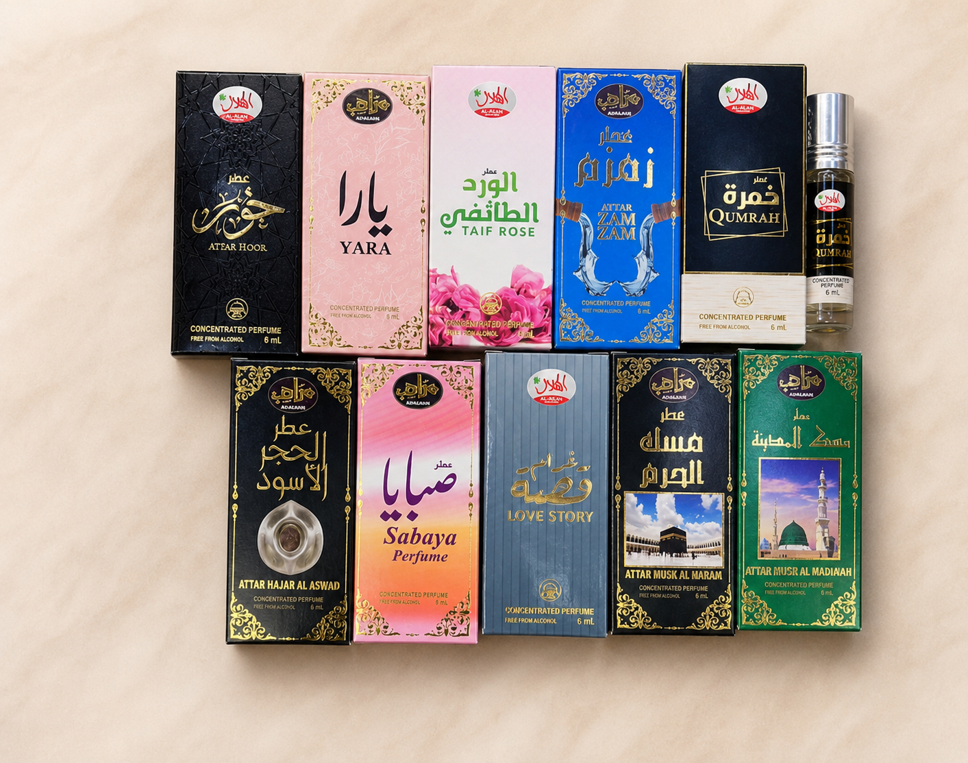 پک عطر روغنی 10 تایی عربستان اصل – پخش بوی قوی و قیمت ویژه