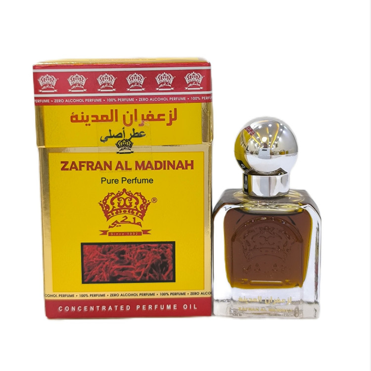 خرید عطر خالص زعفران المدینه ۲۰ میل | عطر روغنی زعفران المدینه اصل و ماندگار