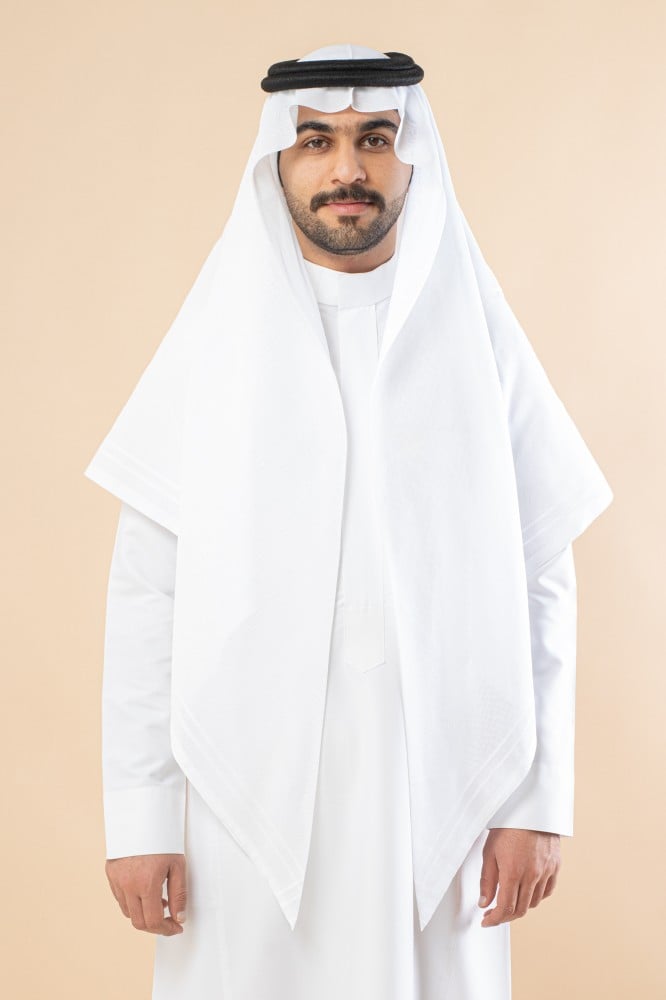 چفیه سفید عربی مردانه غتره سفید لوکس و اصیل